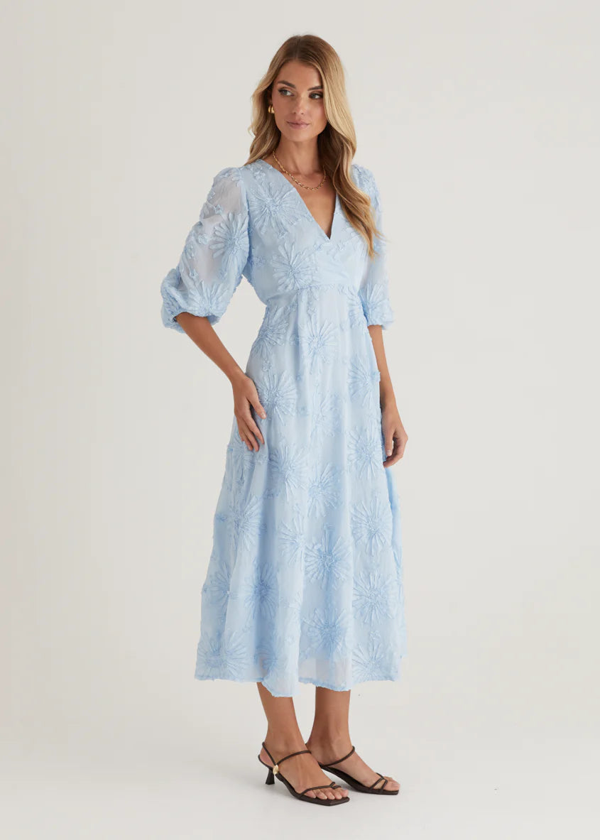 Bayside Midi Dress - Powder Blue