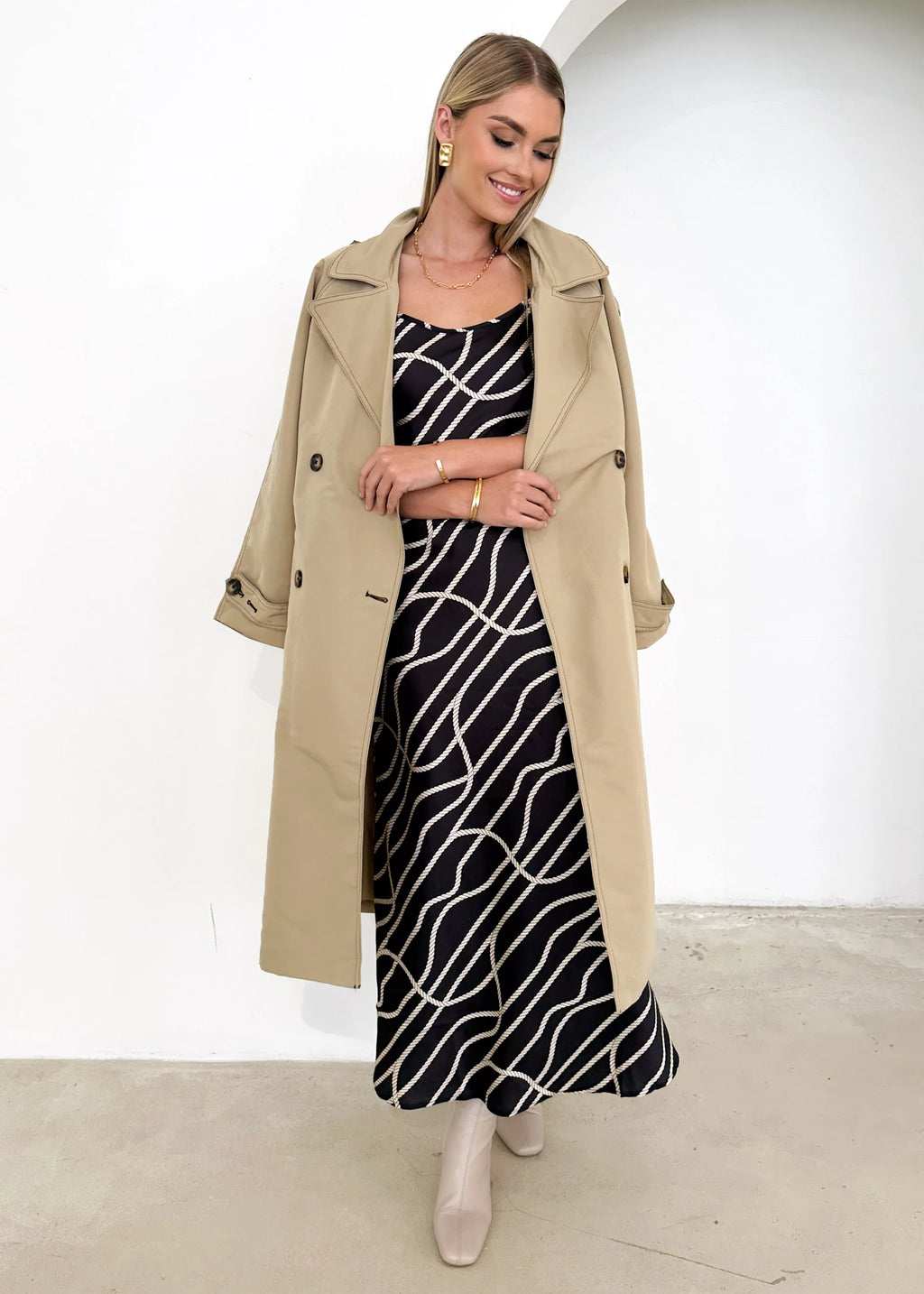Magy Maxi Dress - Black Rope