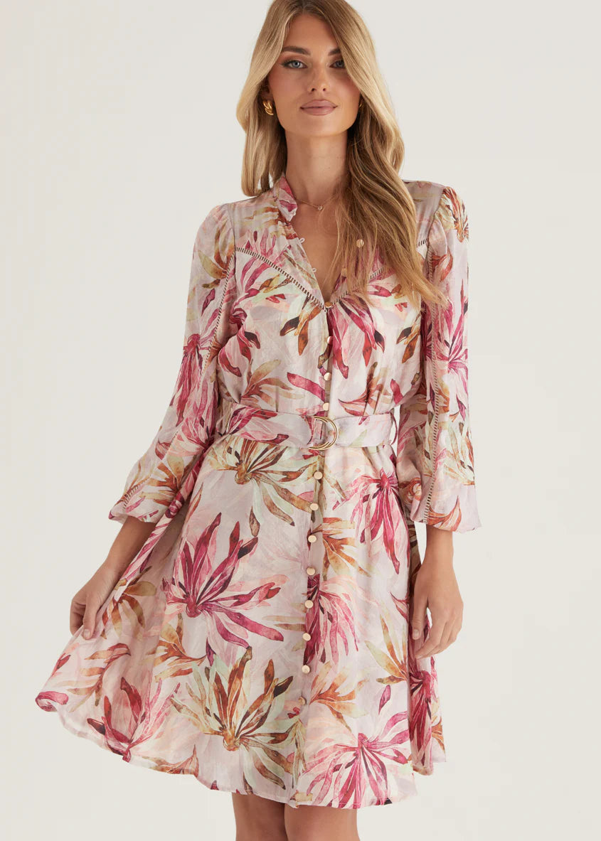 Micha Dress - Plum Floral