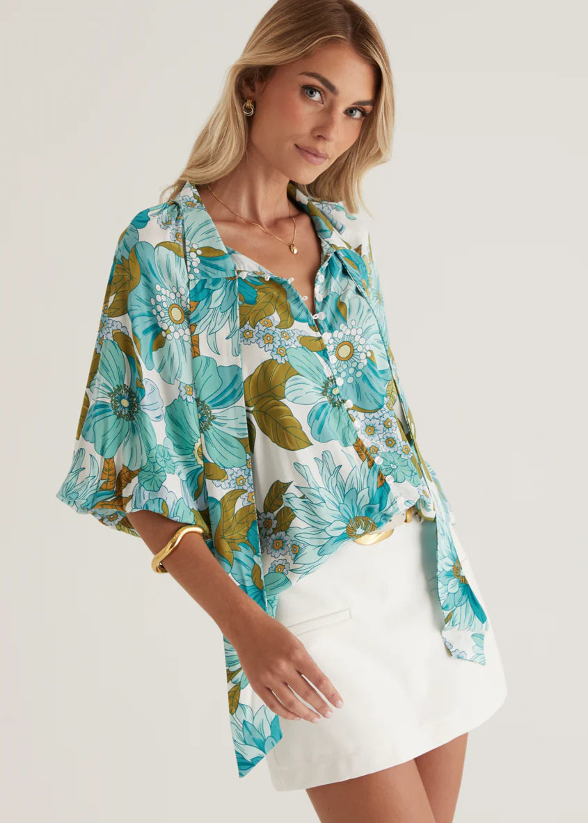 Imogen Blouse - Amaya Green