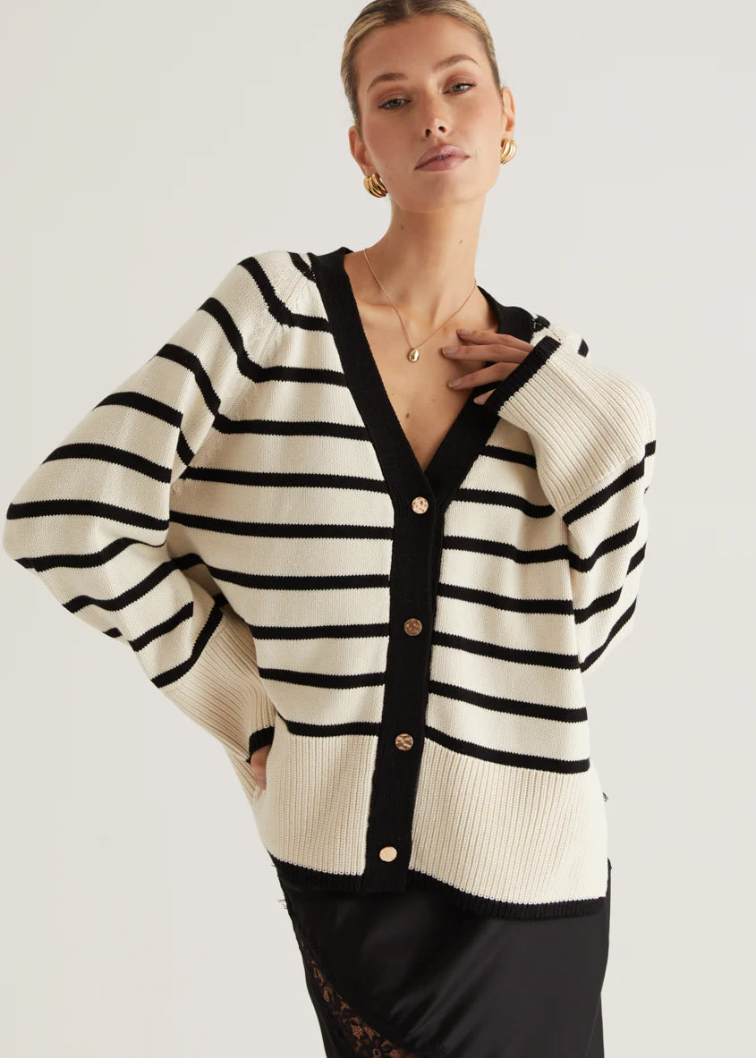 Cassidy Sweater - Cream Stripe