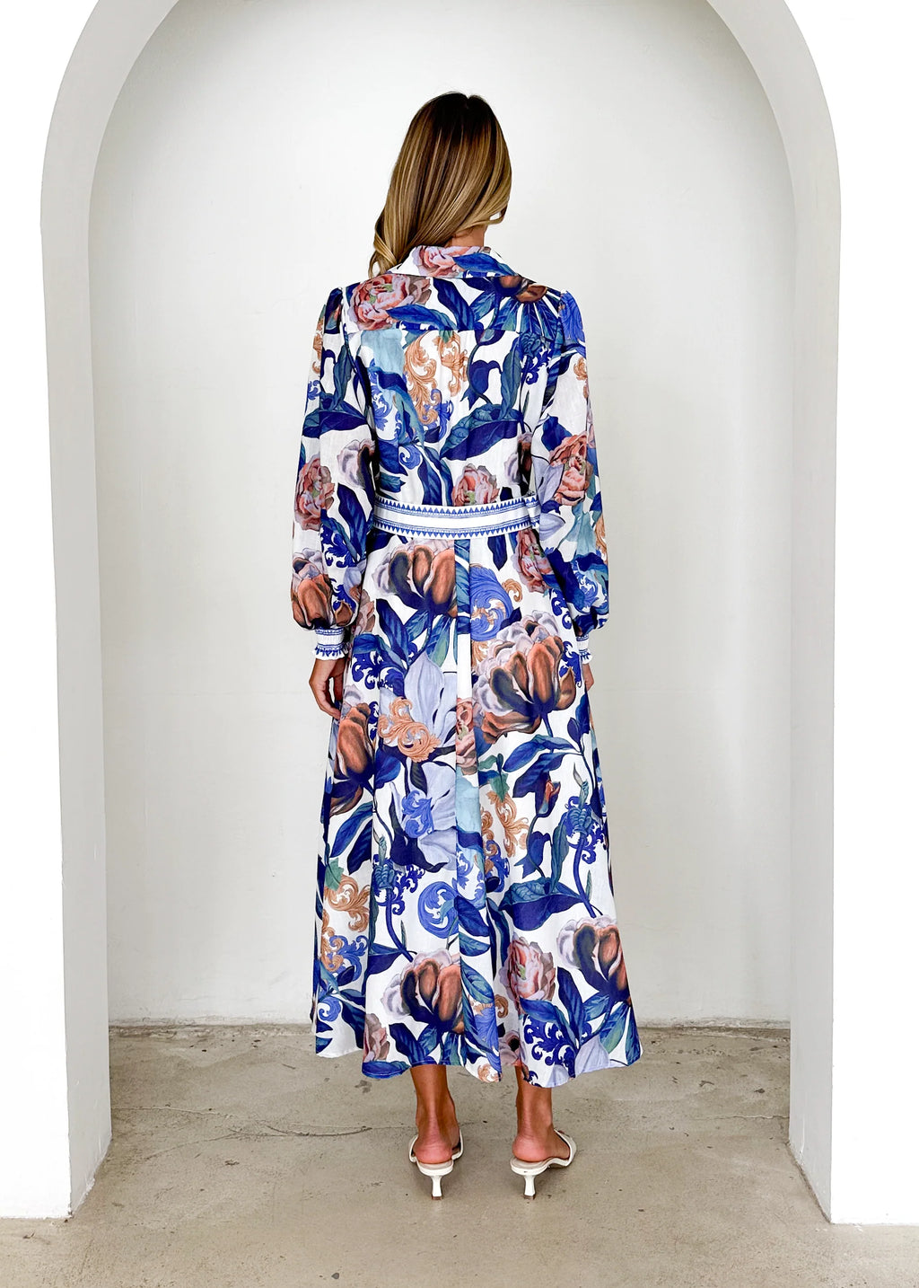 Nassa Maxi Dress - Azure Spritz