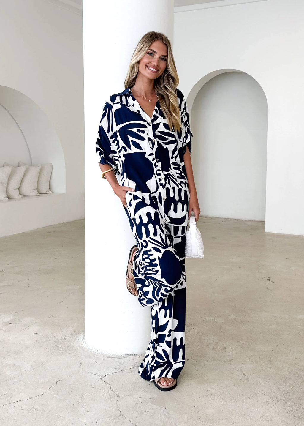 Raegan Pants - Navy Mirage