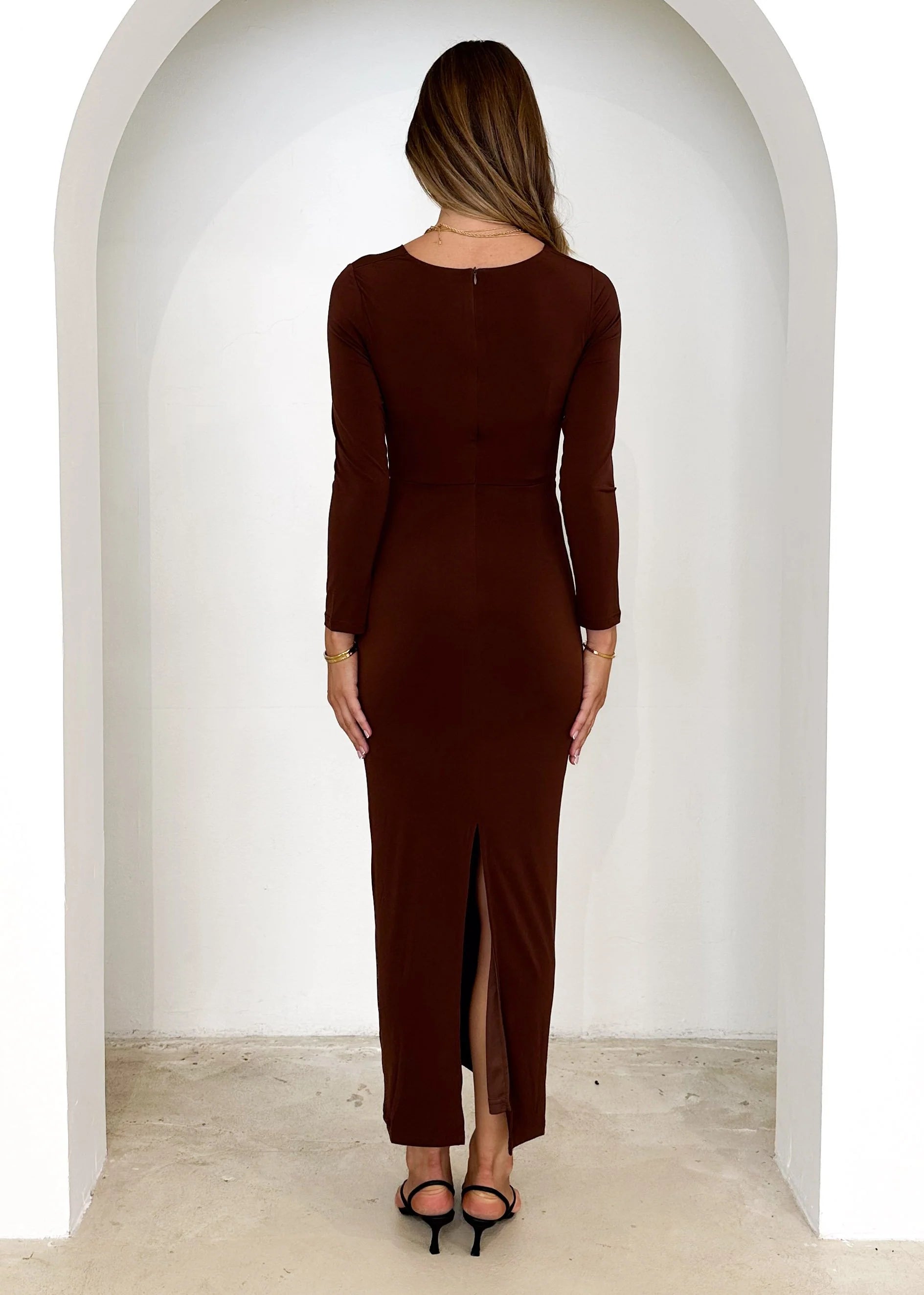 Riley Maxi Dress - Chocolate