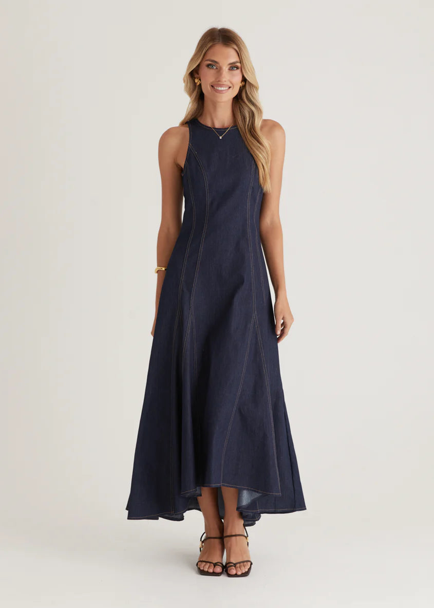 Rose Maxi Dress - Indigo