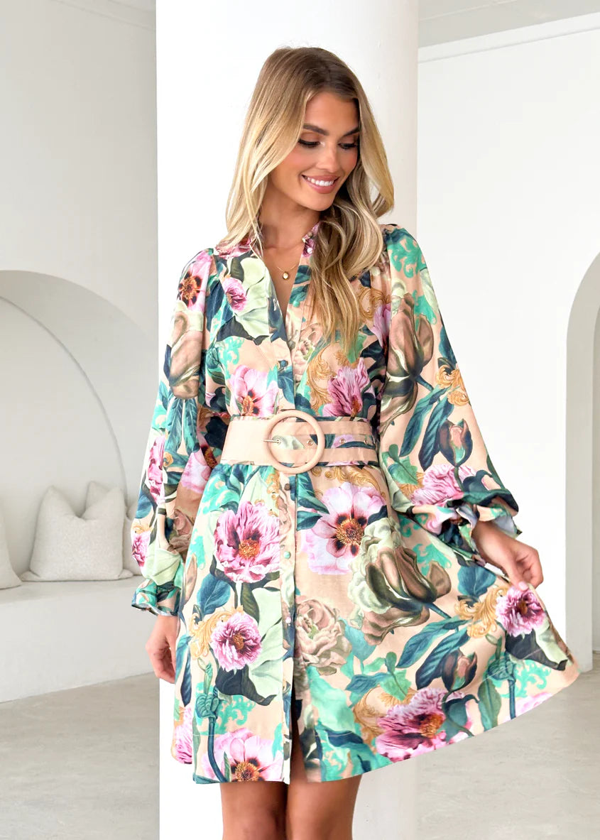 Angelina Dress - Mocha