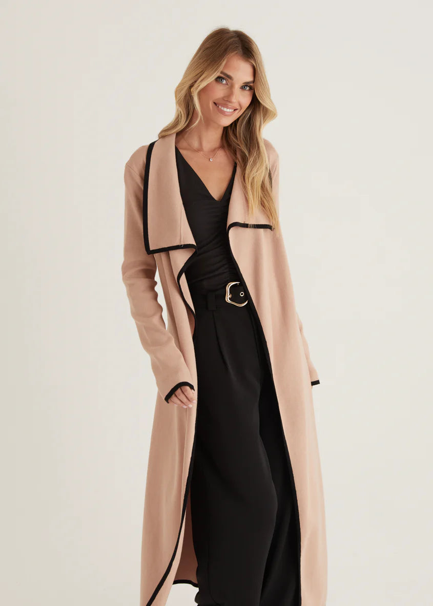 Portland Knit Coat - Camel