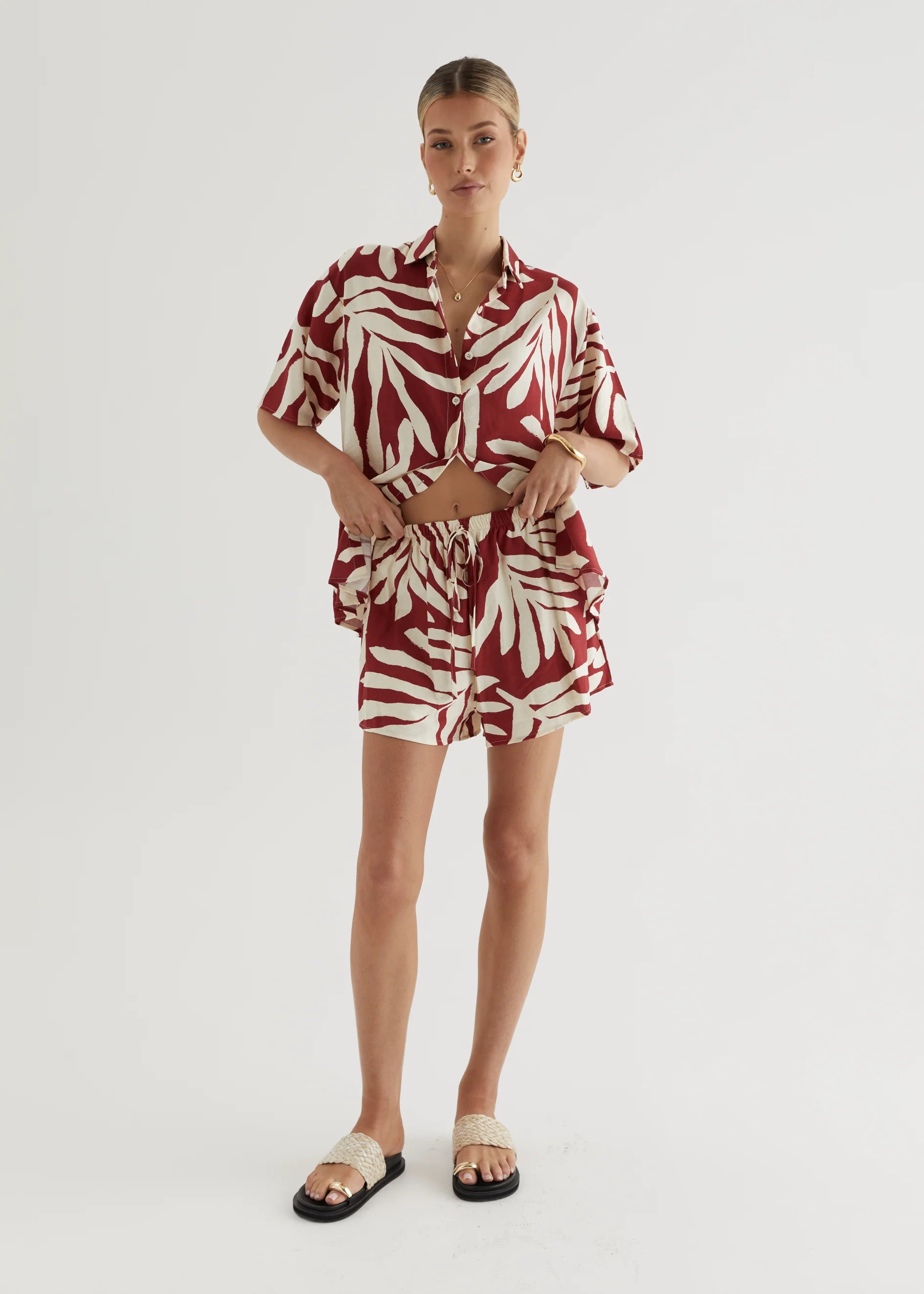 Tarshah Set - Ruby Leaf