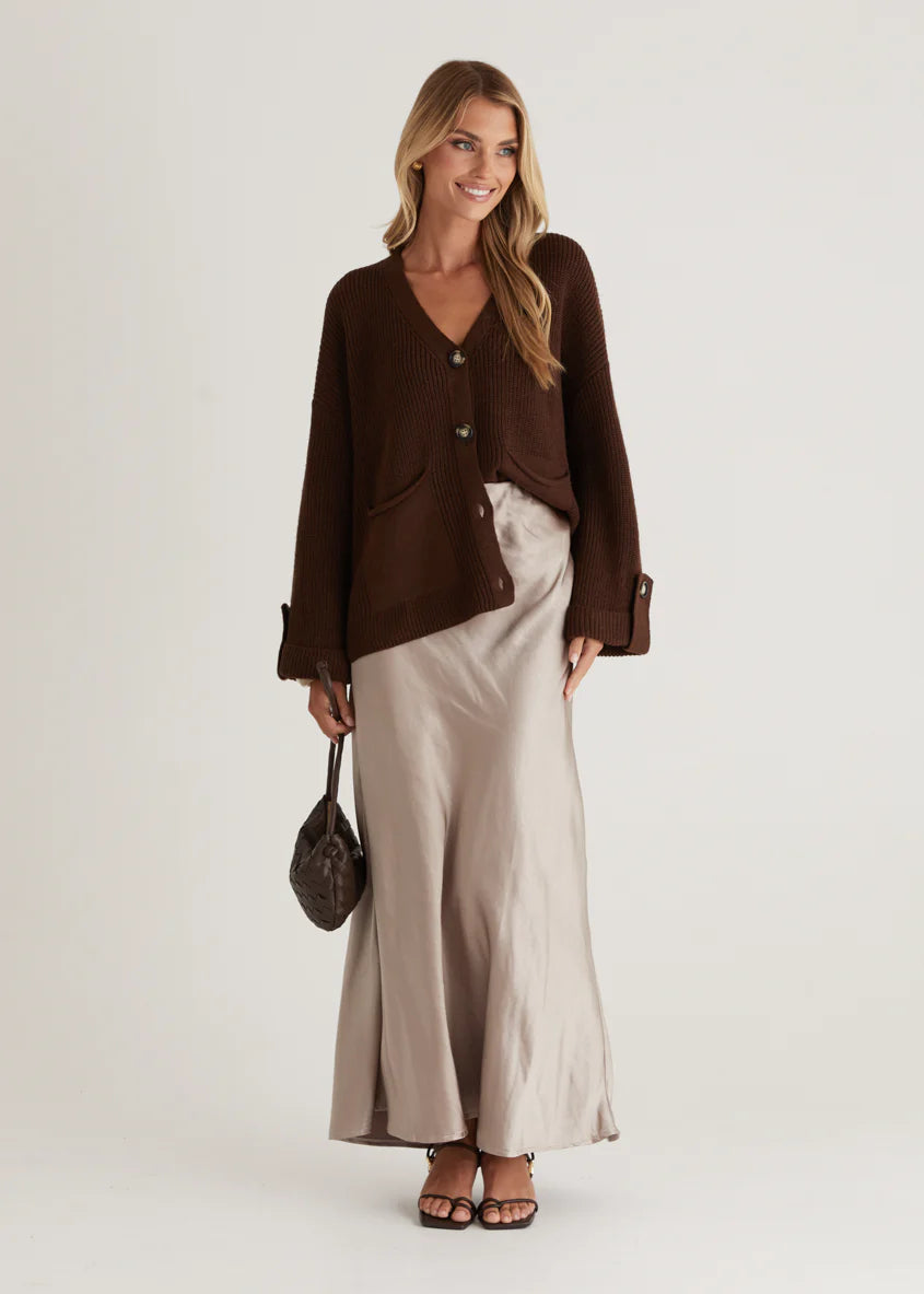 Shirley Cardigan - Chocolate