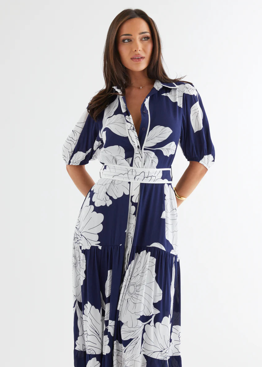 Miranda Maxi Dress - Navy Bloom