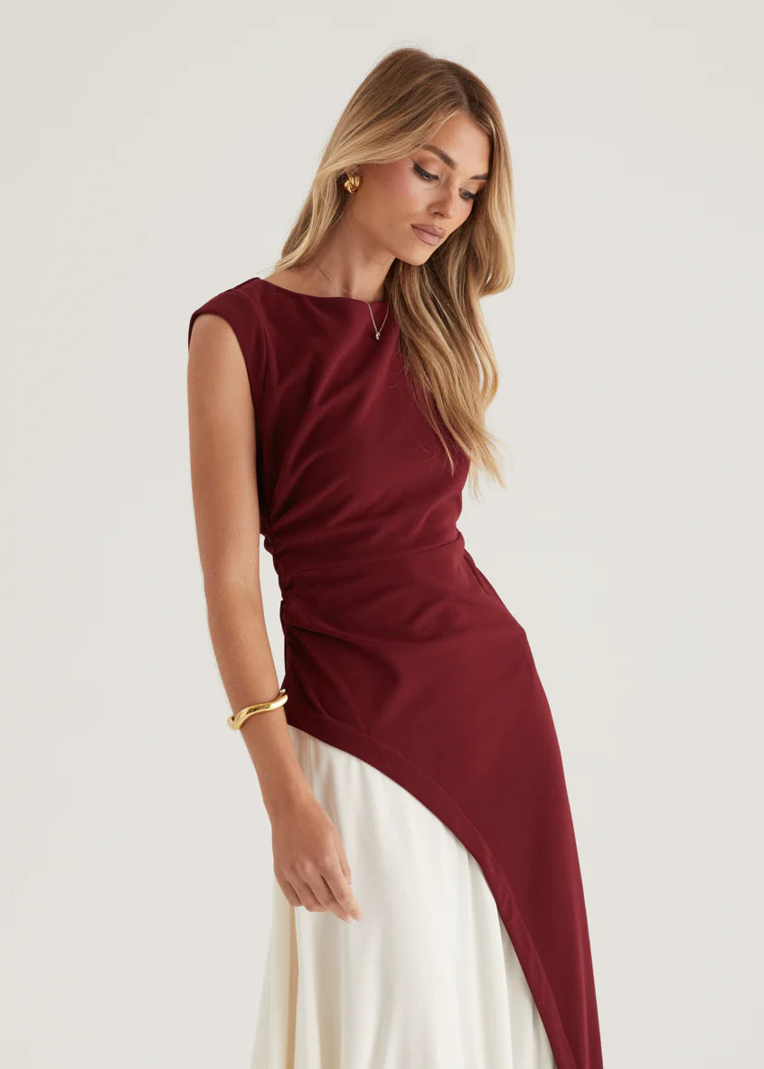 Picasso Maxi Dress - Berry Splice