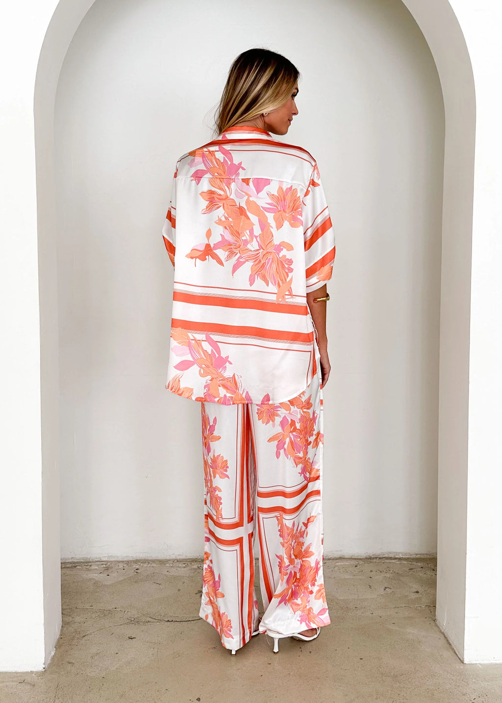 Kaycie Shirt - Peach Floral