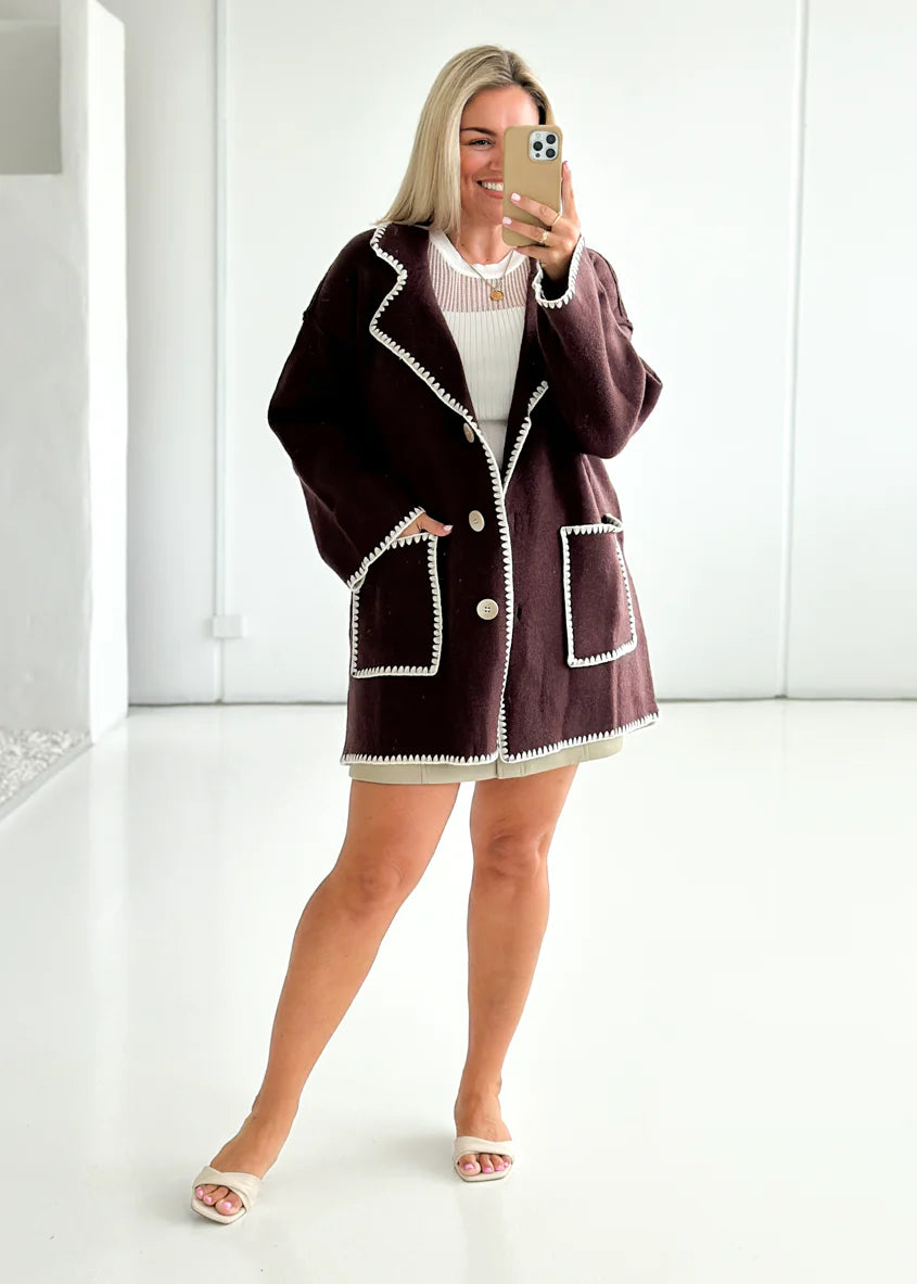 Harlo Cardigan - Espresso