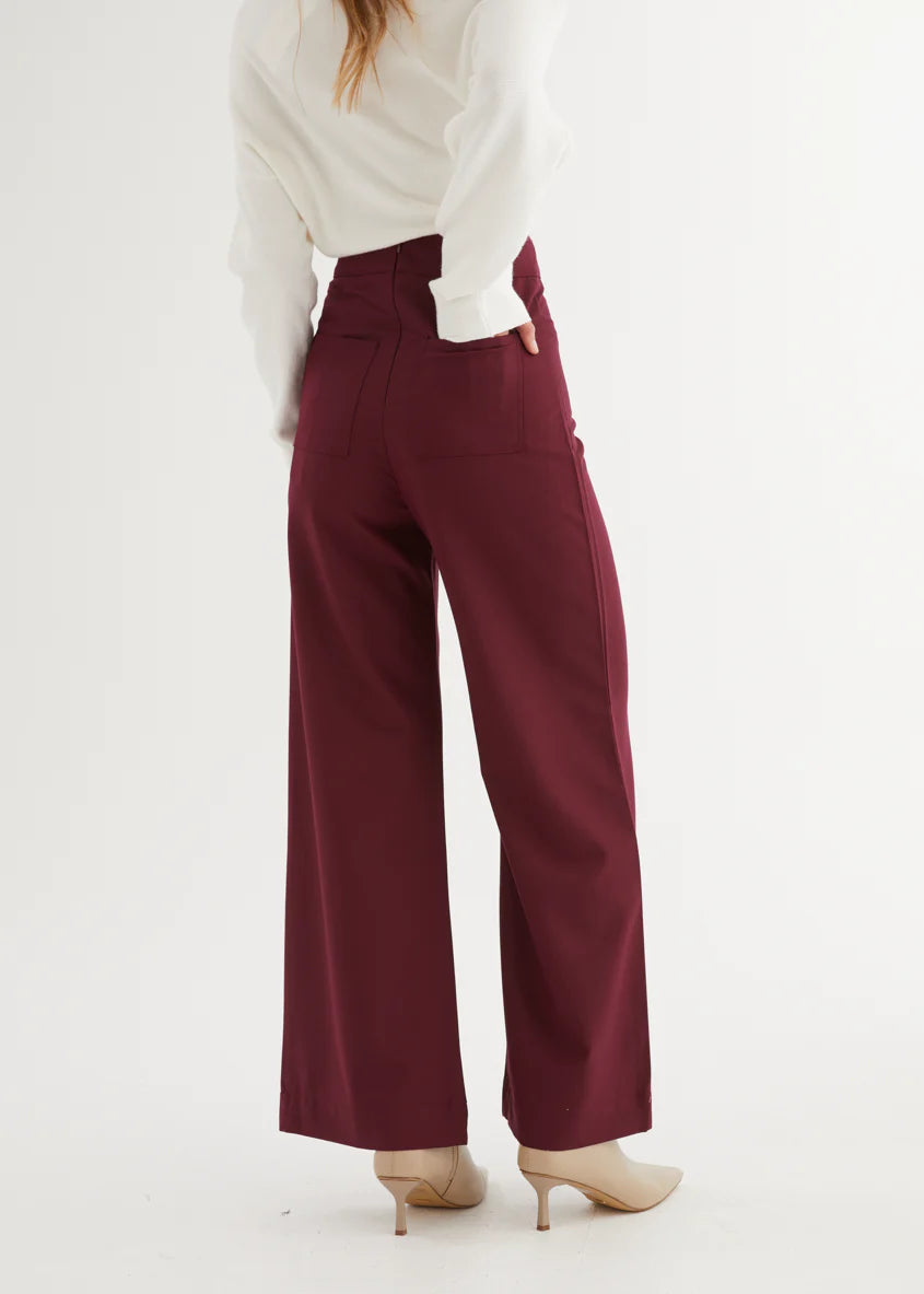 Newport Pants - Wine