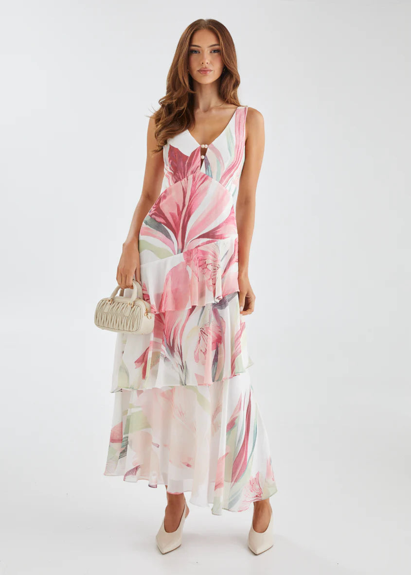 Souline Maxi Dress - Pink Oasis