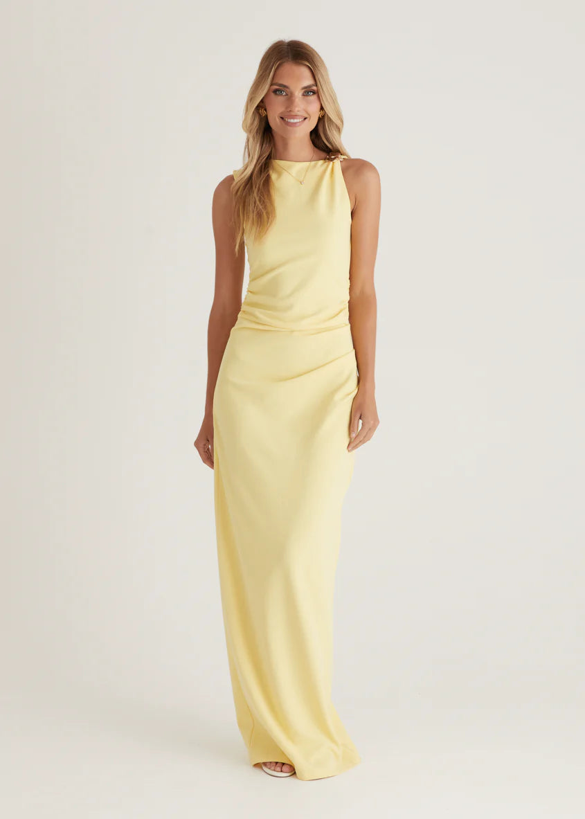 Rosita Maxi Dress - Lemon