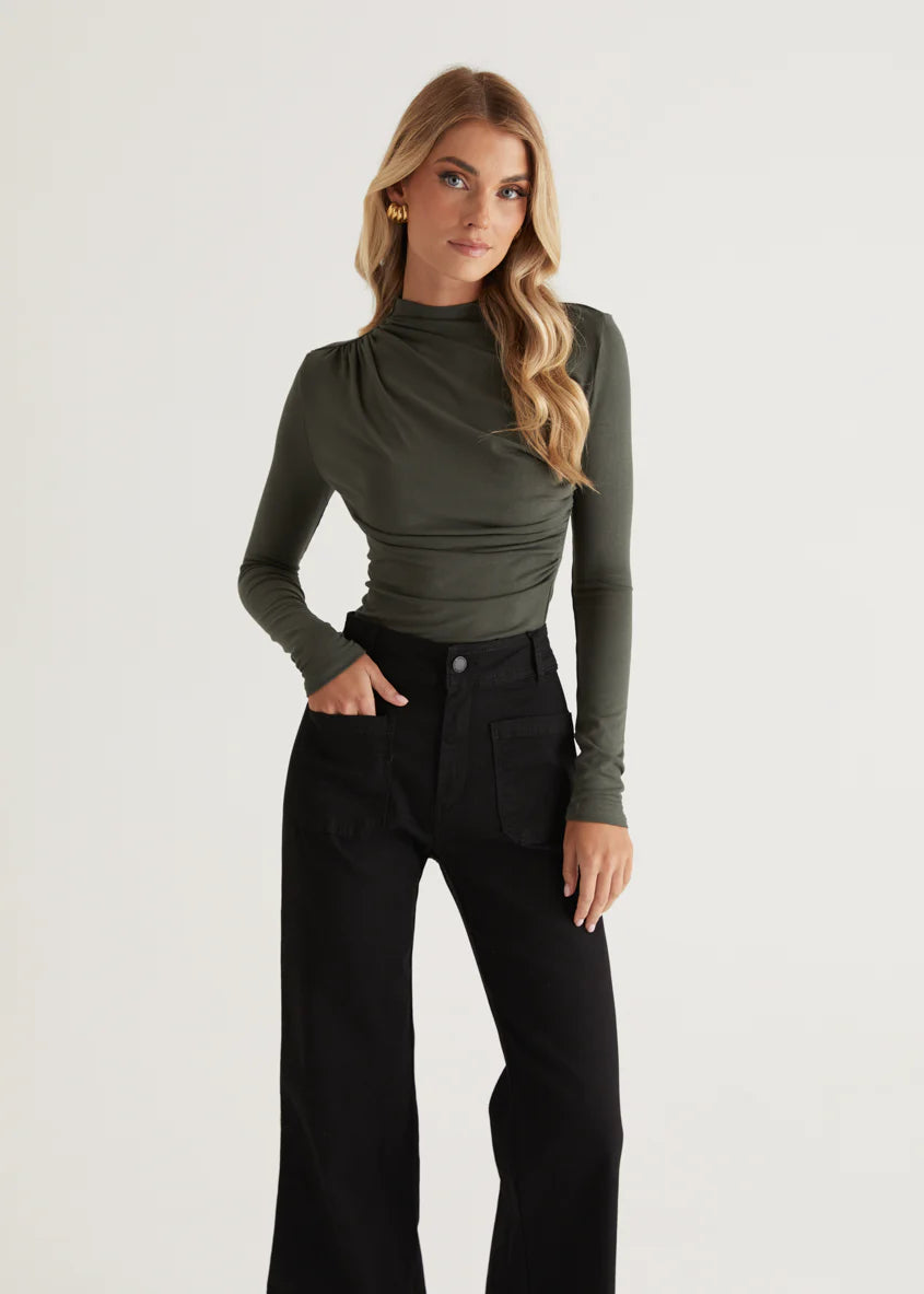 Zekroe Wide Leg Jeans - Black