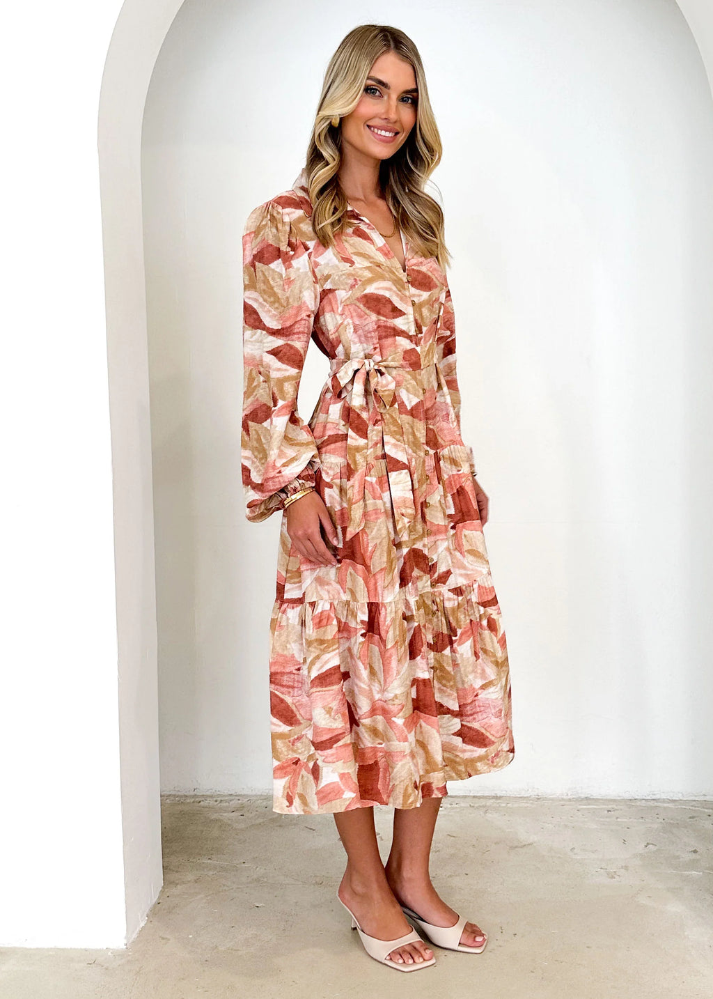 Eviely Maxi Dress - Rose Leaf