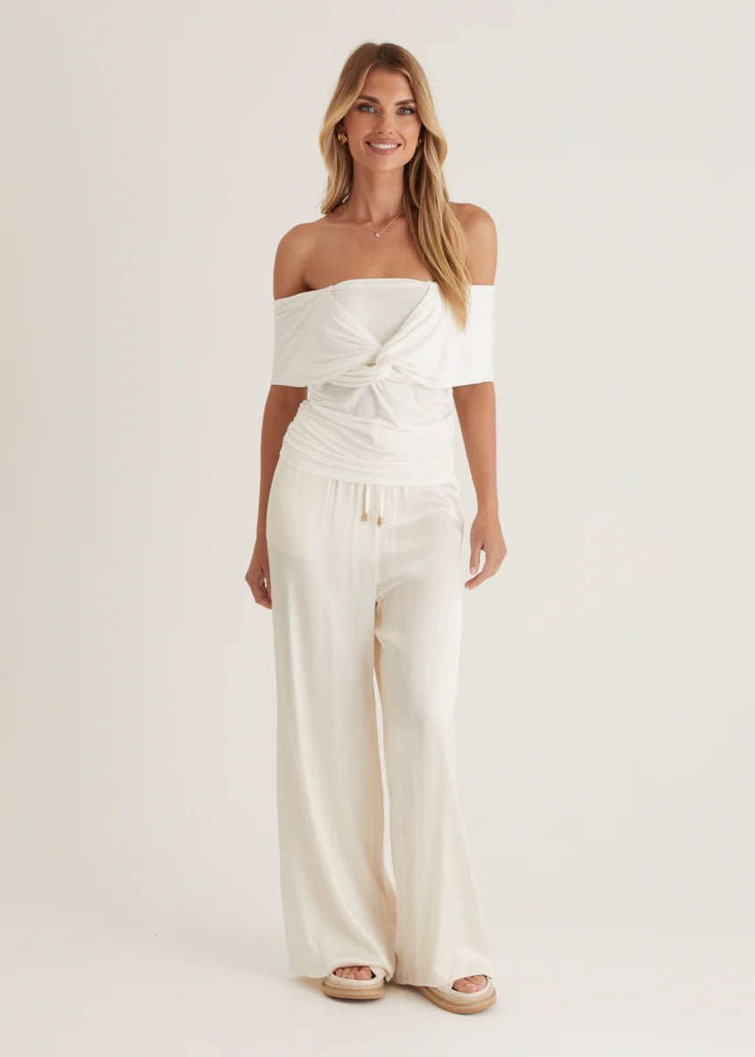Kayla Twist Top - Off White