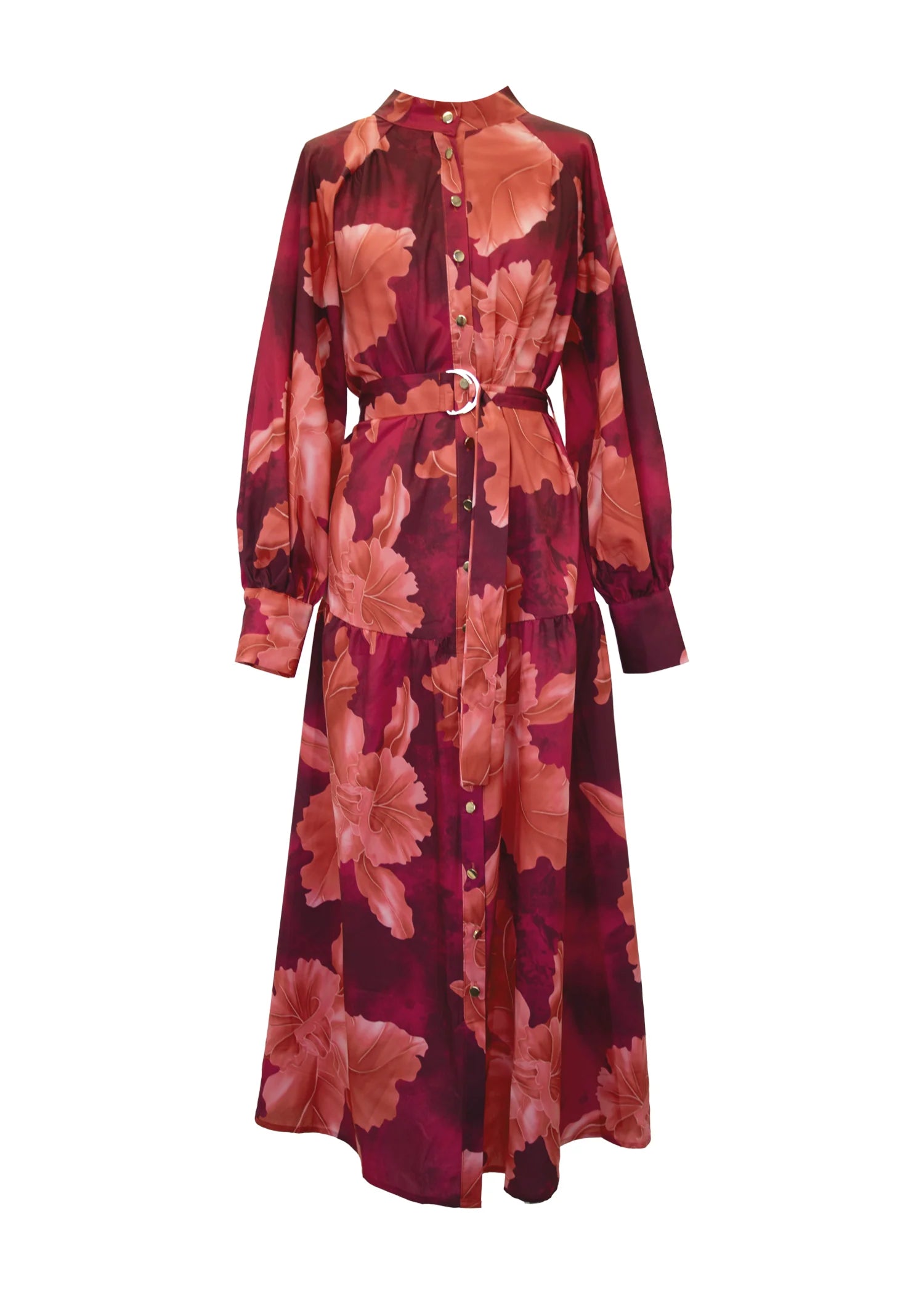 Marisa Maxi Dress - Red Floral