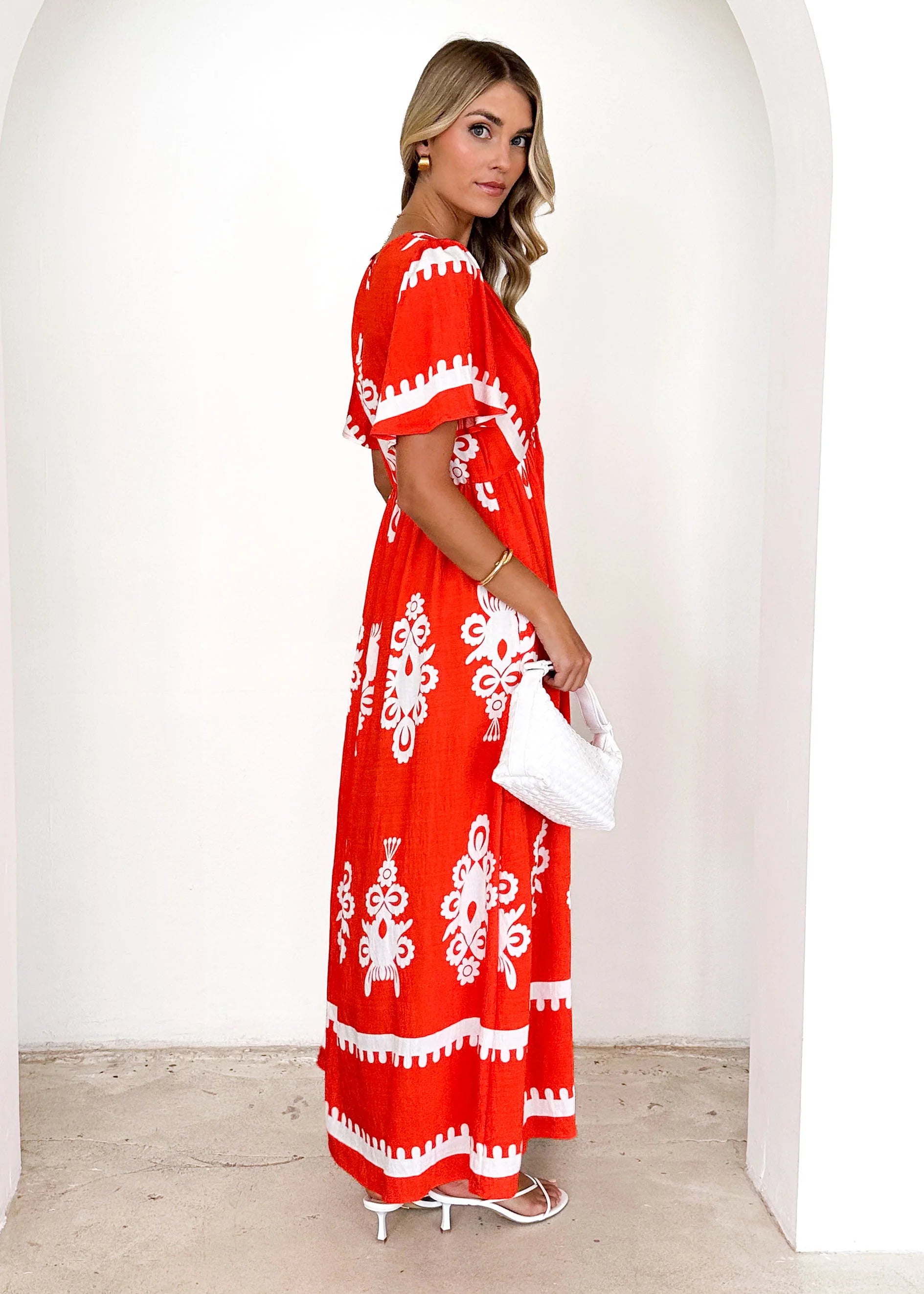 Renegade Maxi Dress - Tangerine