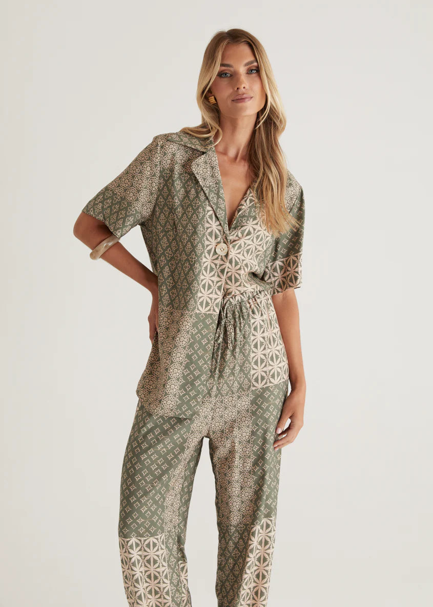 Kordyn Shirt - Green Batik