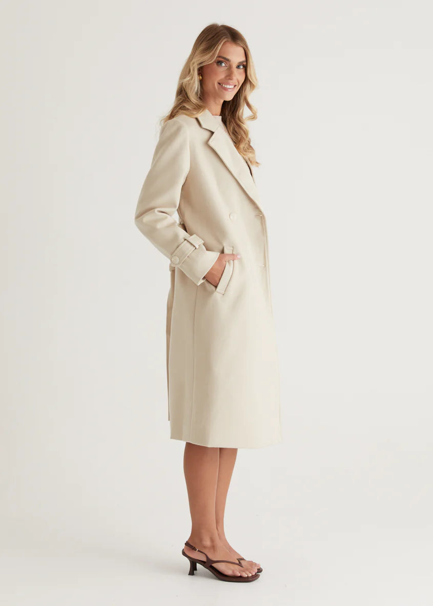 Matilda Coat - Almond