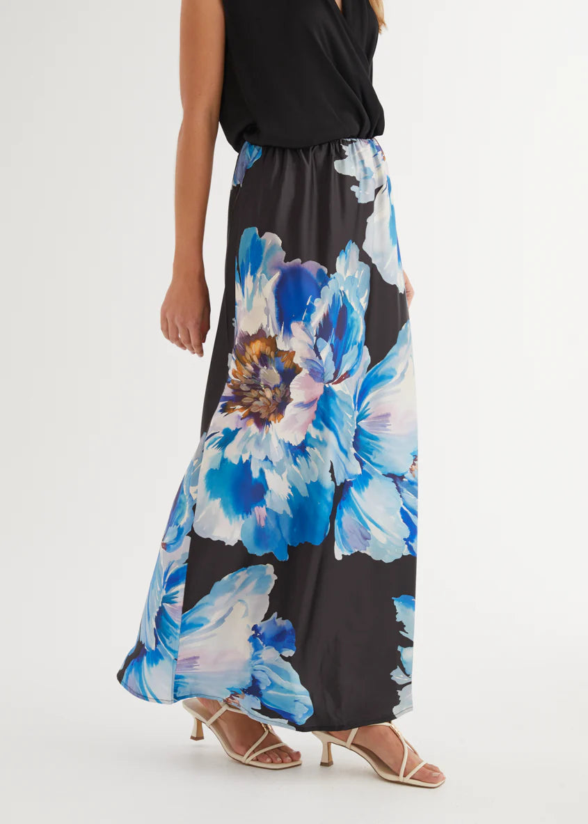 Allie Maxi Skirt - Midnight Bloom
