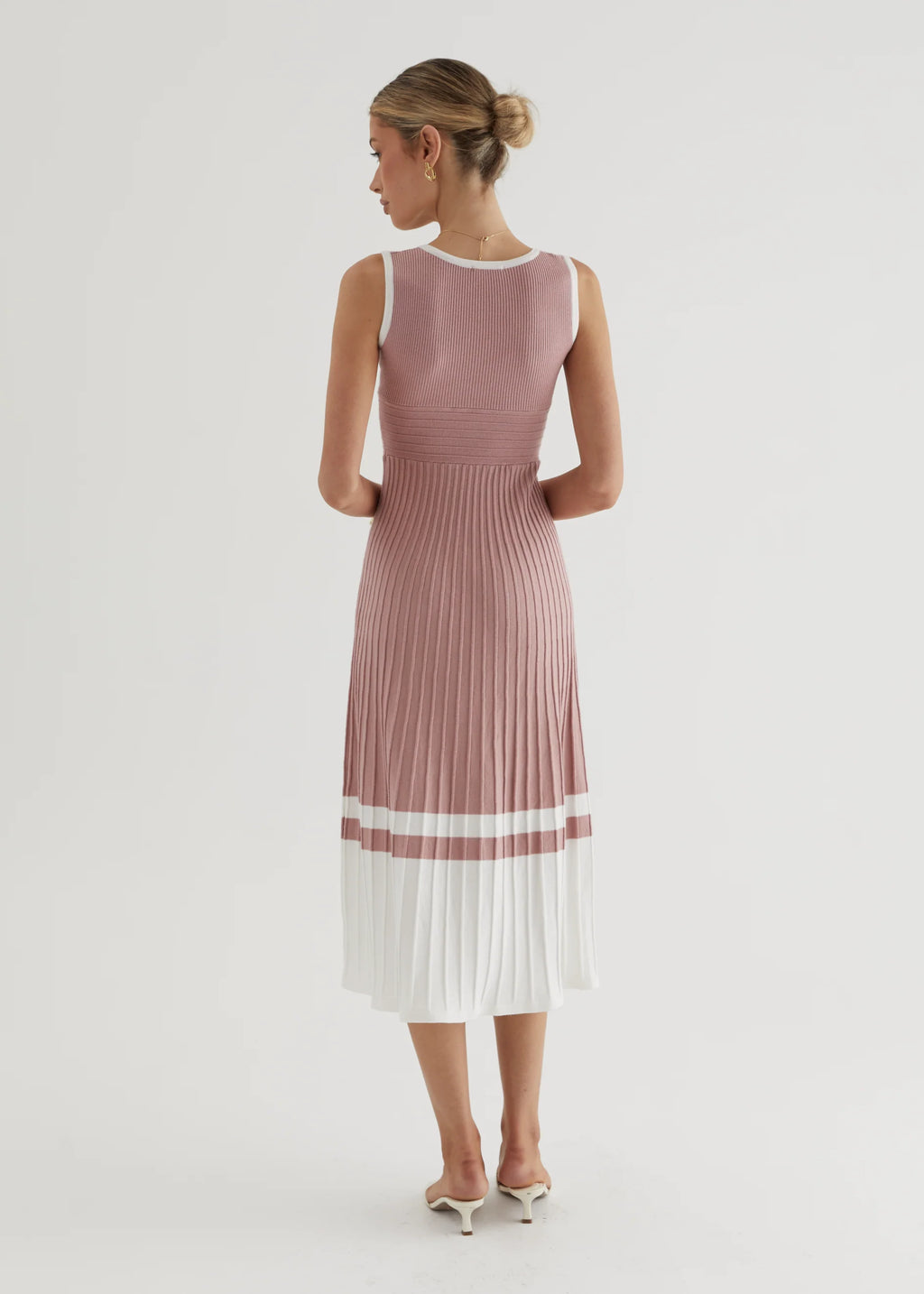 Radiate Knit Midi Dress - Blush