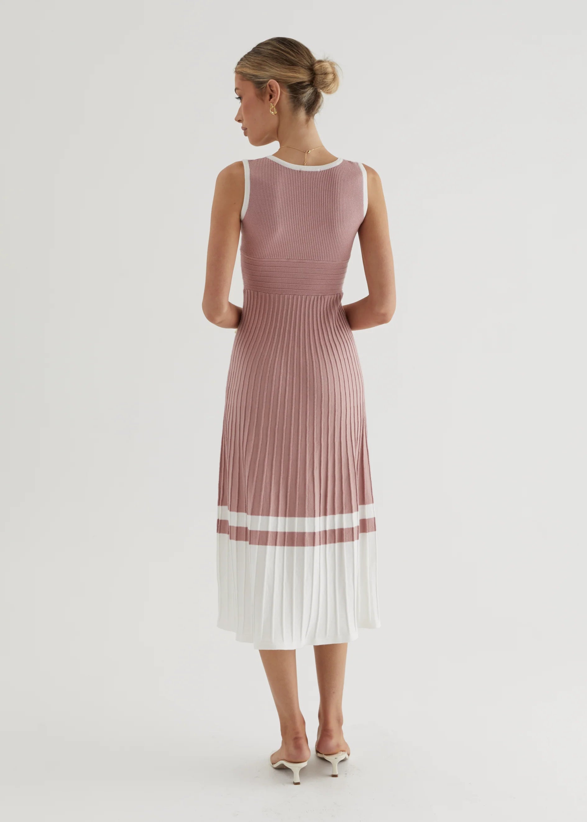 Radiate Knit Midi Dress - Blush