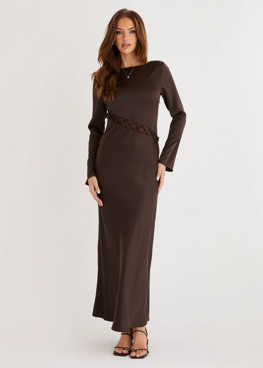 Roby Maxi Dress - Chocolate