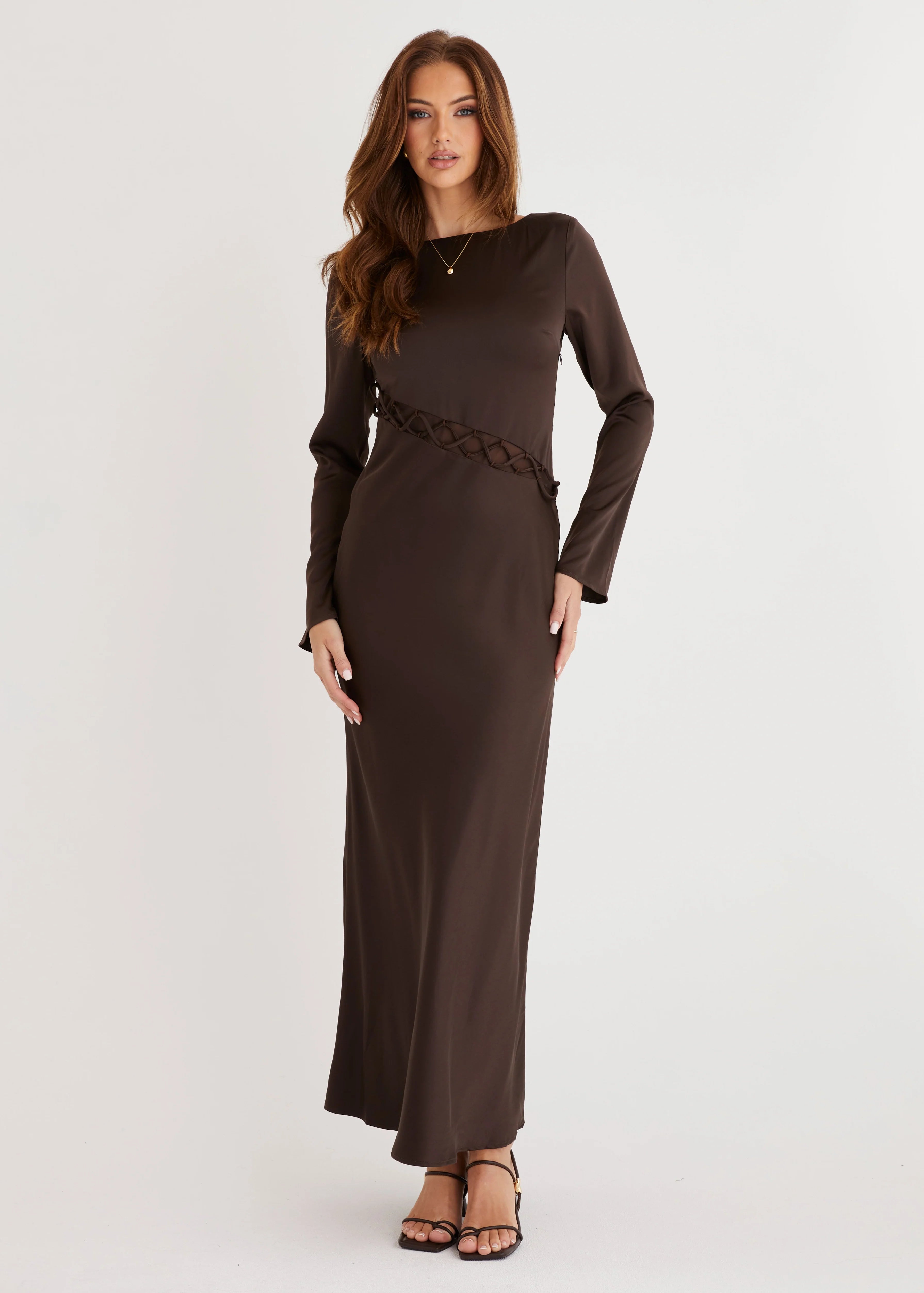 Roby Maxi Dress - Chocolate