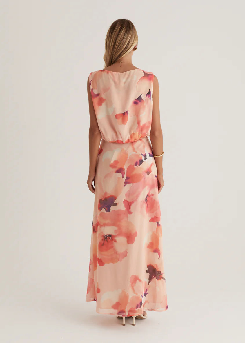 Lilyfield Crop - Peach Floral