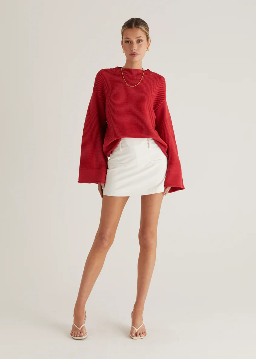 Marsielle Sweater - Red