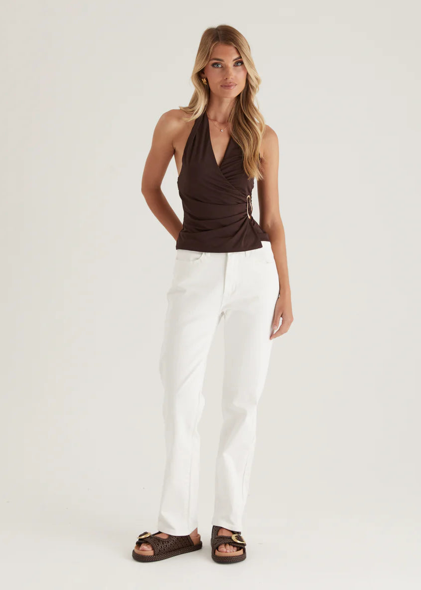 Isobel Stretch Jeans - Off White