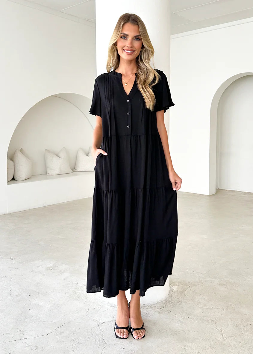 Niaomi Maxi Dress - Black