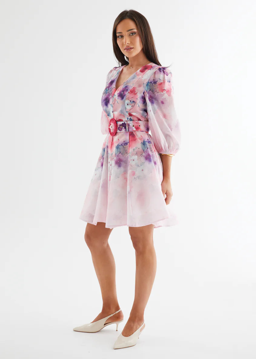 Leslee Dress - Lavender Blossom