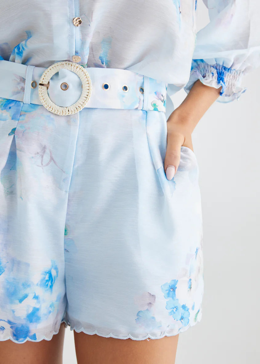 Isobel Shorts - Blue Floral