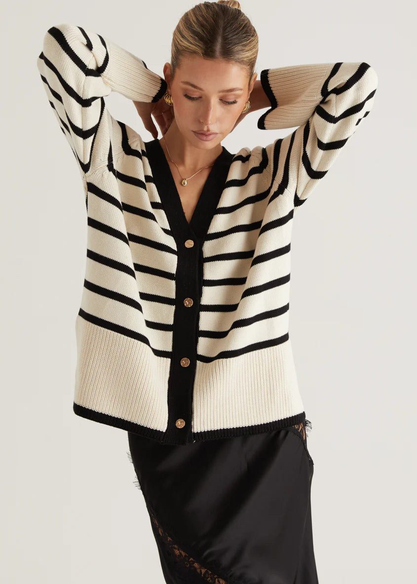Cassidy Sweater - Cream Stripe