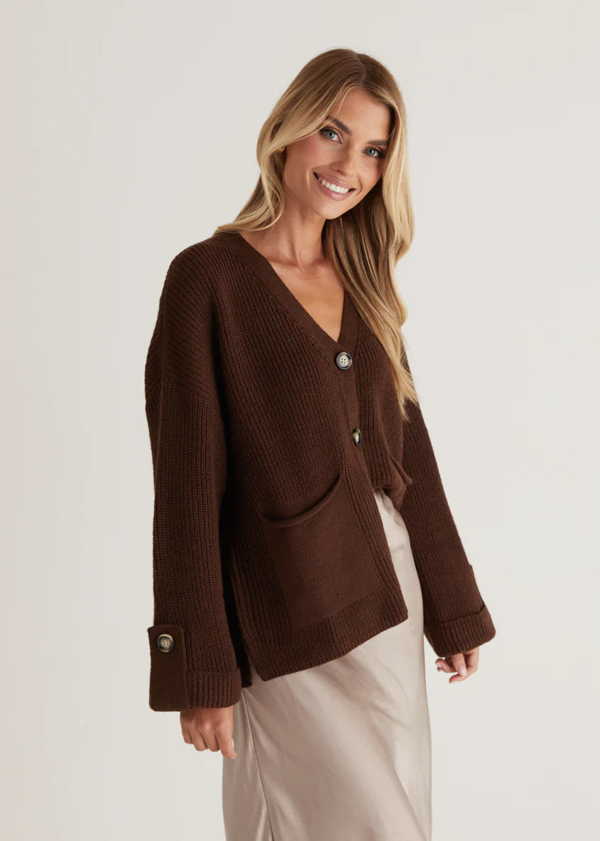 Shirley Cardigan - Chocolate