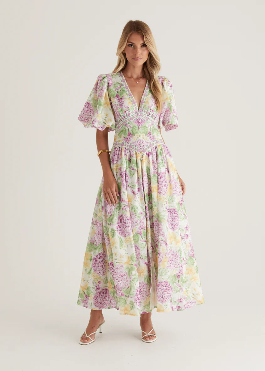 Marcelle Maxi Dress - Purple Hydrangea