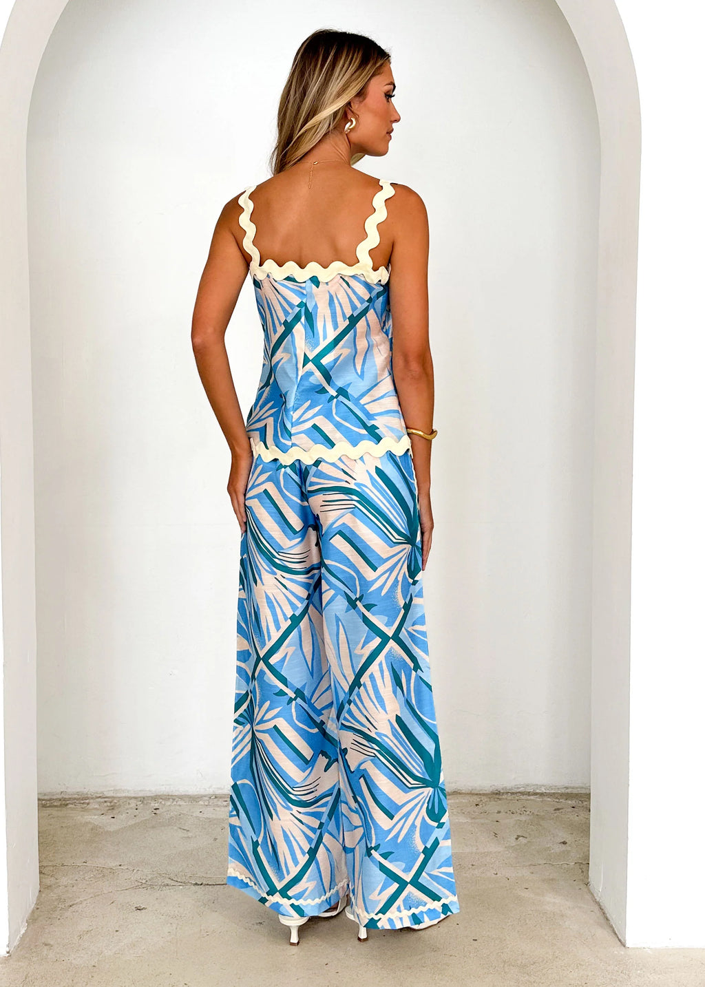 Coast Pants - Blue Abstract