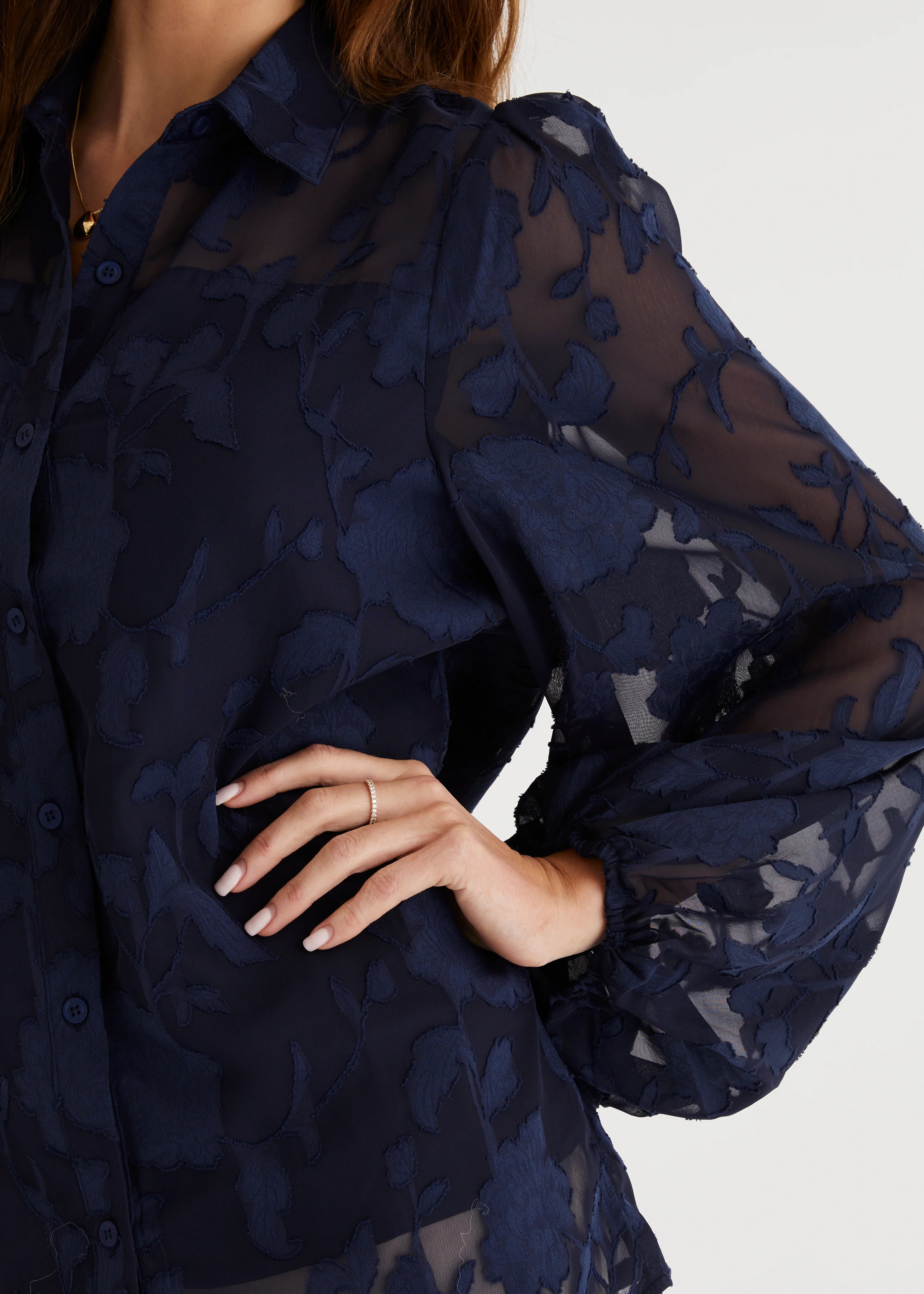 Medusa Shirt - Navy Lace