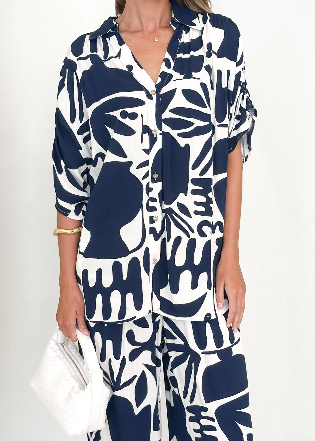 Raegan Shirt - Navy Mirage
