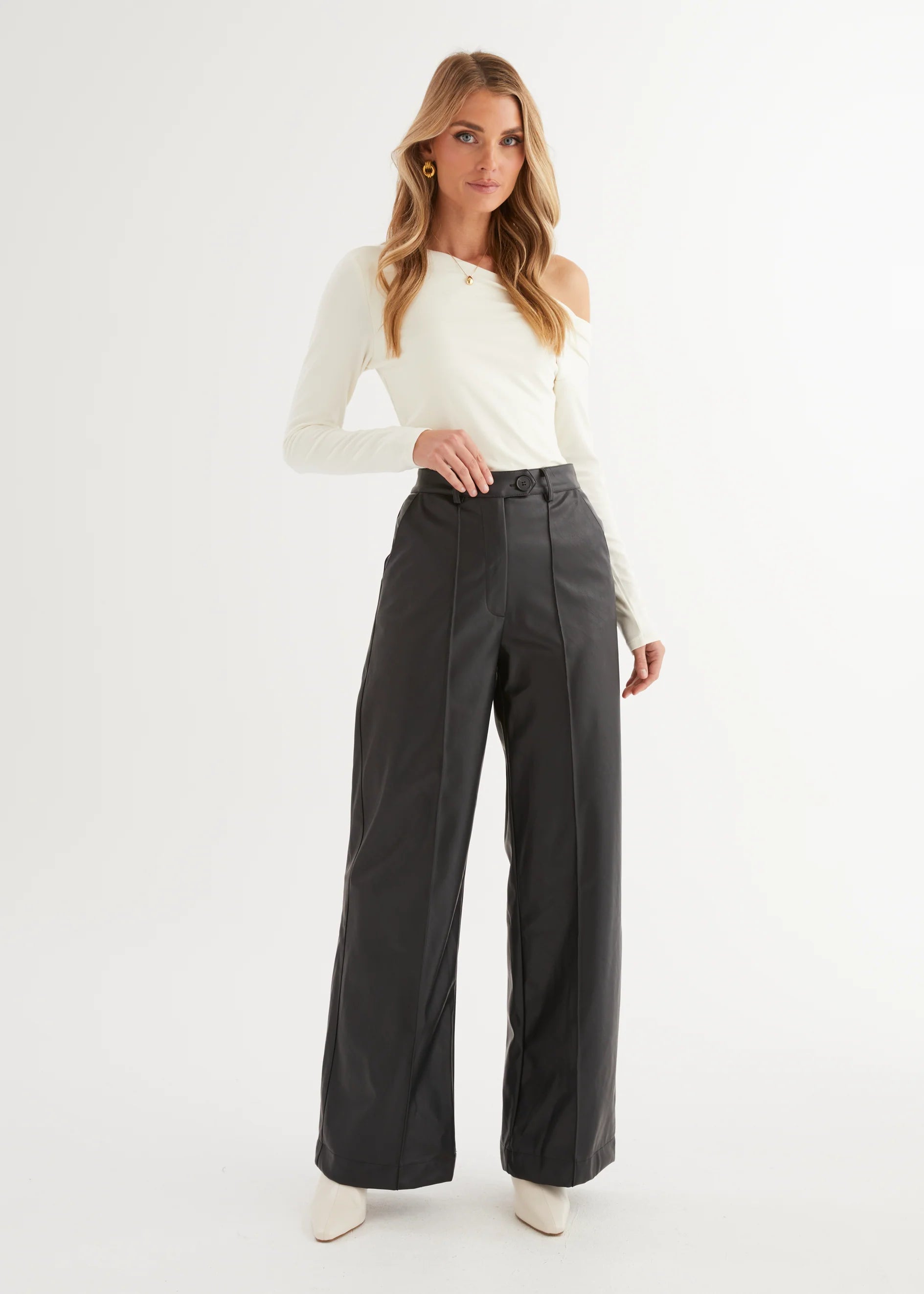 Alba Drop Shoulder Top - Cream