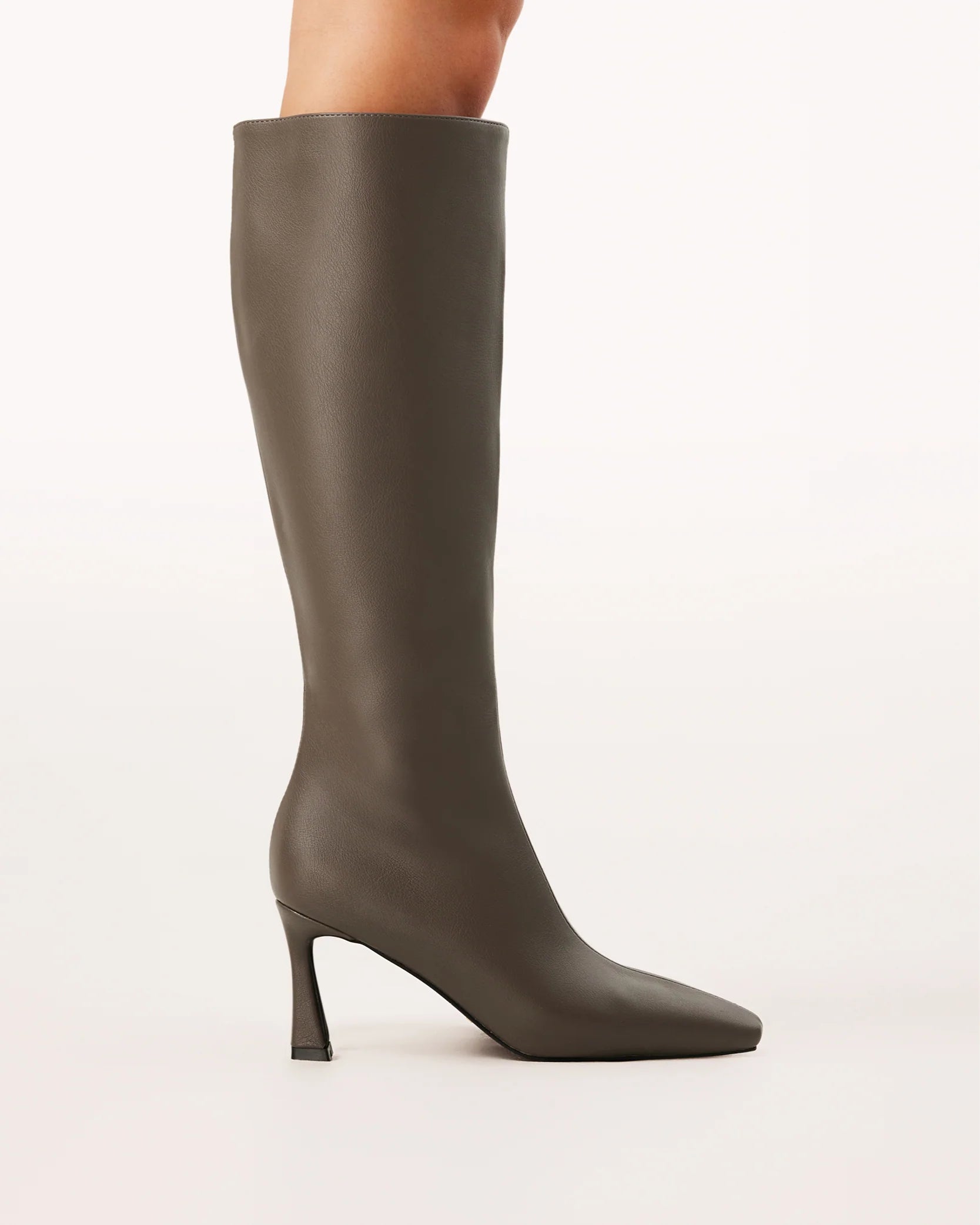 Shyla Knee High Boots - Greige