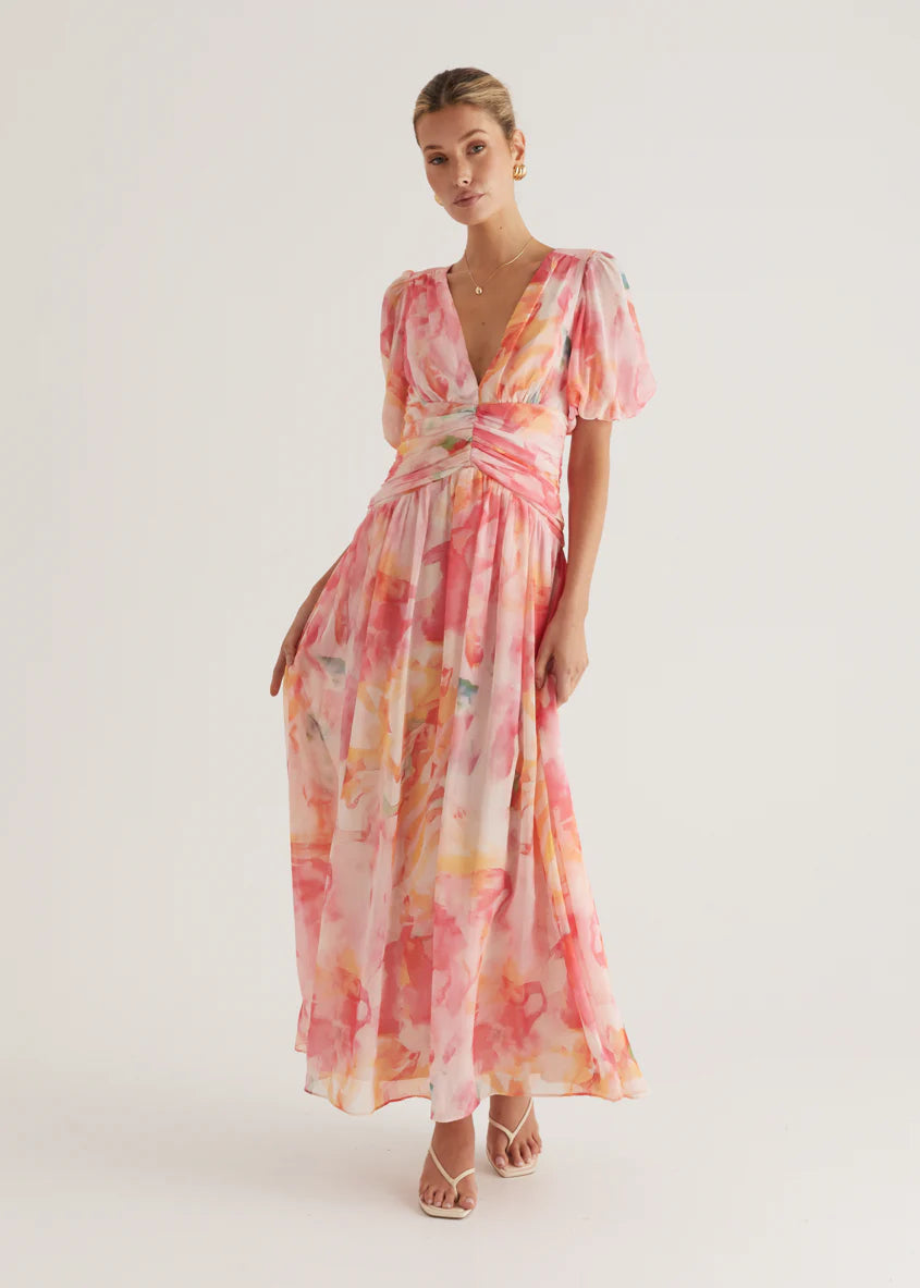 Aubree Maxi Dress - Ruby Splash