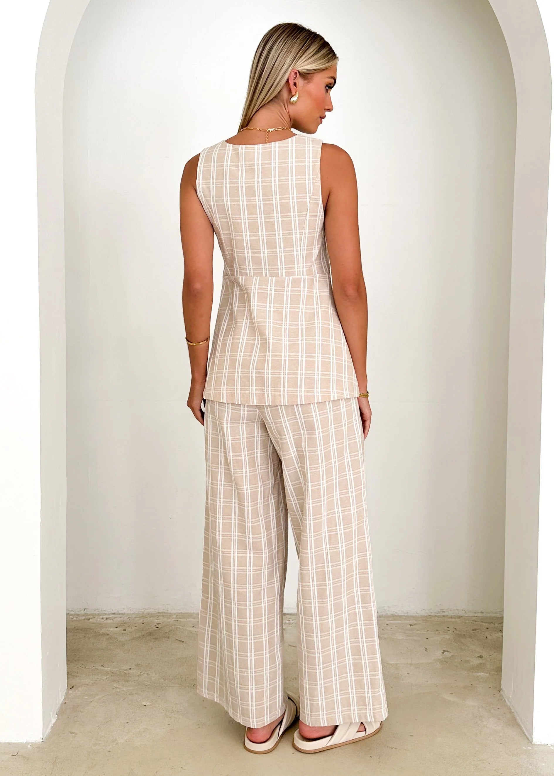 Biancro Pants - Natural Stripe