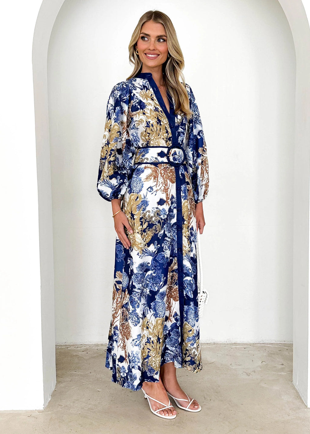 Wimsoe Midi Dress - Navy Chateau