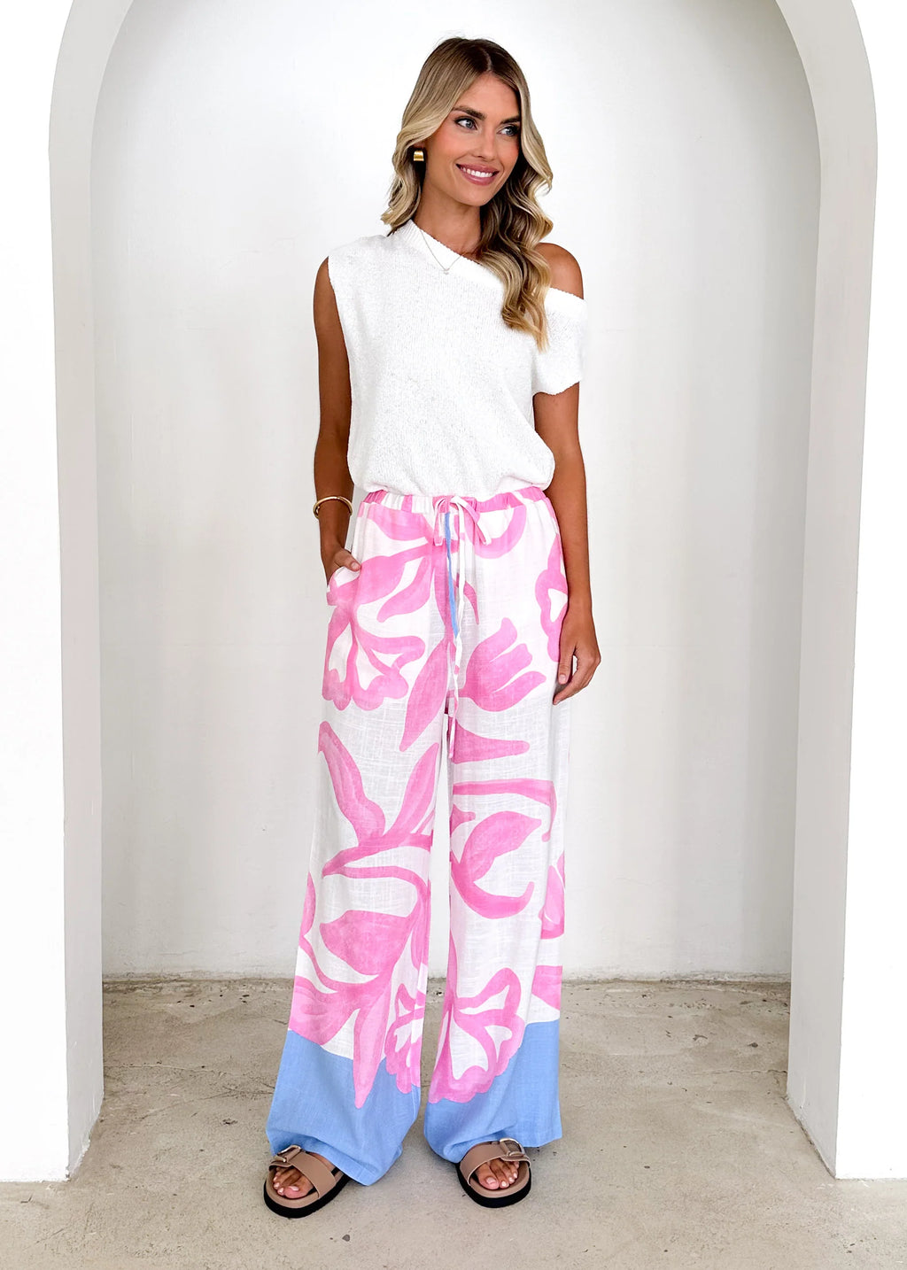 Mariella Pants - Lila Flower